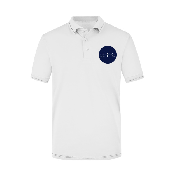 HFC White Collection - Men's Elastic Polo Miniaturansicht